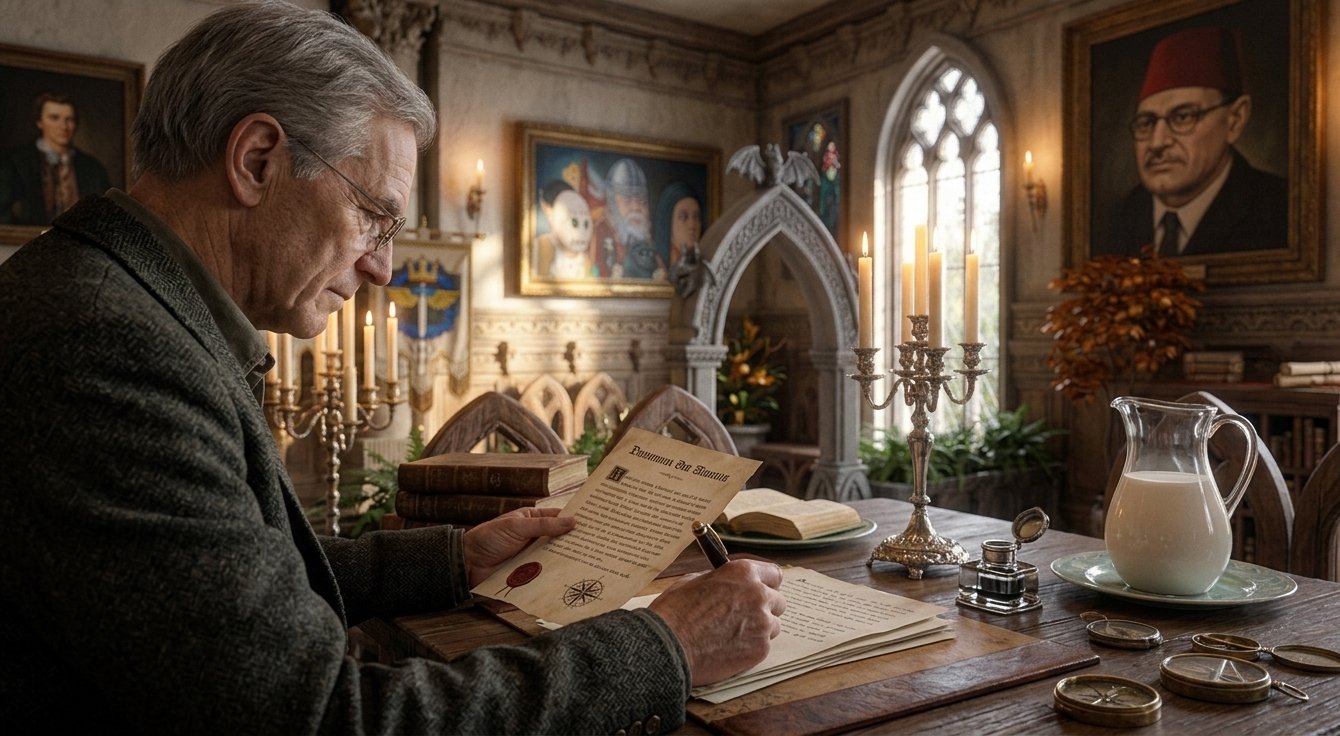 El embajador redacta correspondencia